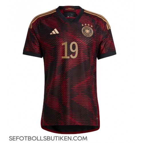 Tyskland Leroy Sane #19 Replika Borta matchkläder VM 2022 Korta ärmar